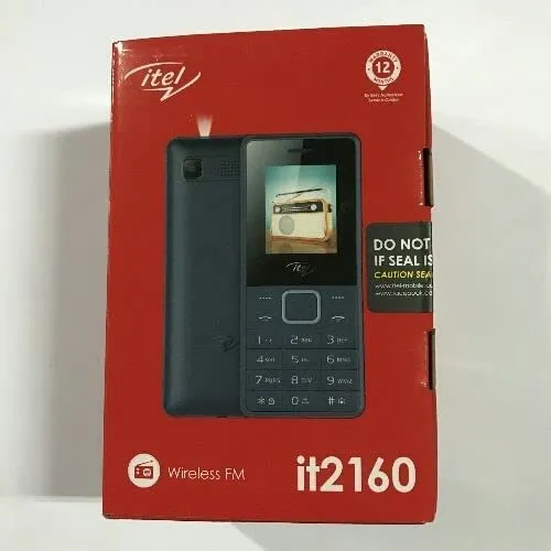 Bombinha Itel modelo 2160 com bateria Pequena de {{Amperagem da bateria }} mAh.