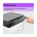 Impressora Multifuncional UsbHP 
printer laser Mfp 135A de cor branca.