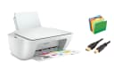 Impressora Multifuncional Wi-Fi e UsbHP 
deskejet 2710  de cor branca.
