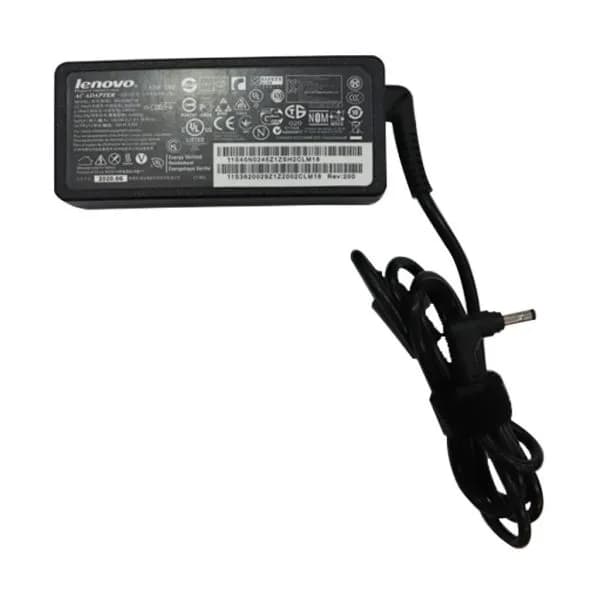 Carregador de laptop Lenovo 20V, 
 65W e 3.25A ponta fina.