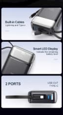 Powerbank WIWU GALAXY SERIES WI-P036 Preto | 20000 mAh | 35 W  | 2 USB