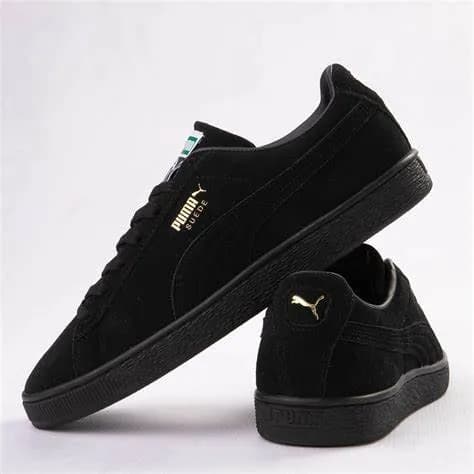 Suede da marca Puma, Disponível no Número 41, Em Cor  Preto, Conta Com Material couro, e Recomenda-se para uso casual