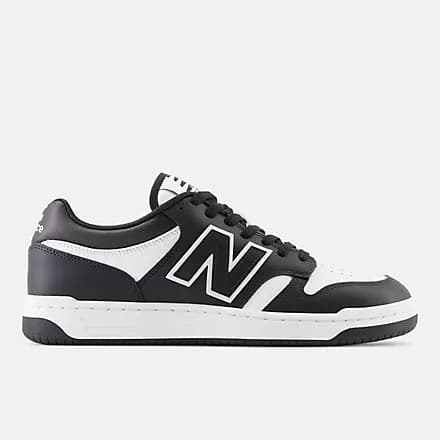 480 da marca New Balance, Disponível no Número 39, Em Cor  Preto, Conta Com Material sintético, e Recomenda-se para uso casual