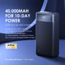 Powerbank Oraimo PowerBox 400 Vision Preto | 40000 mAh | 22.5 W  | 3 USB