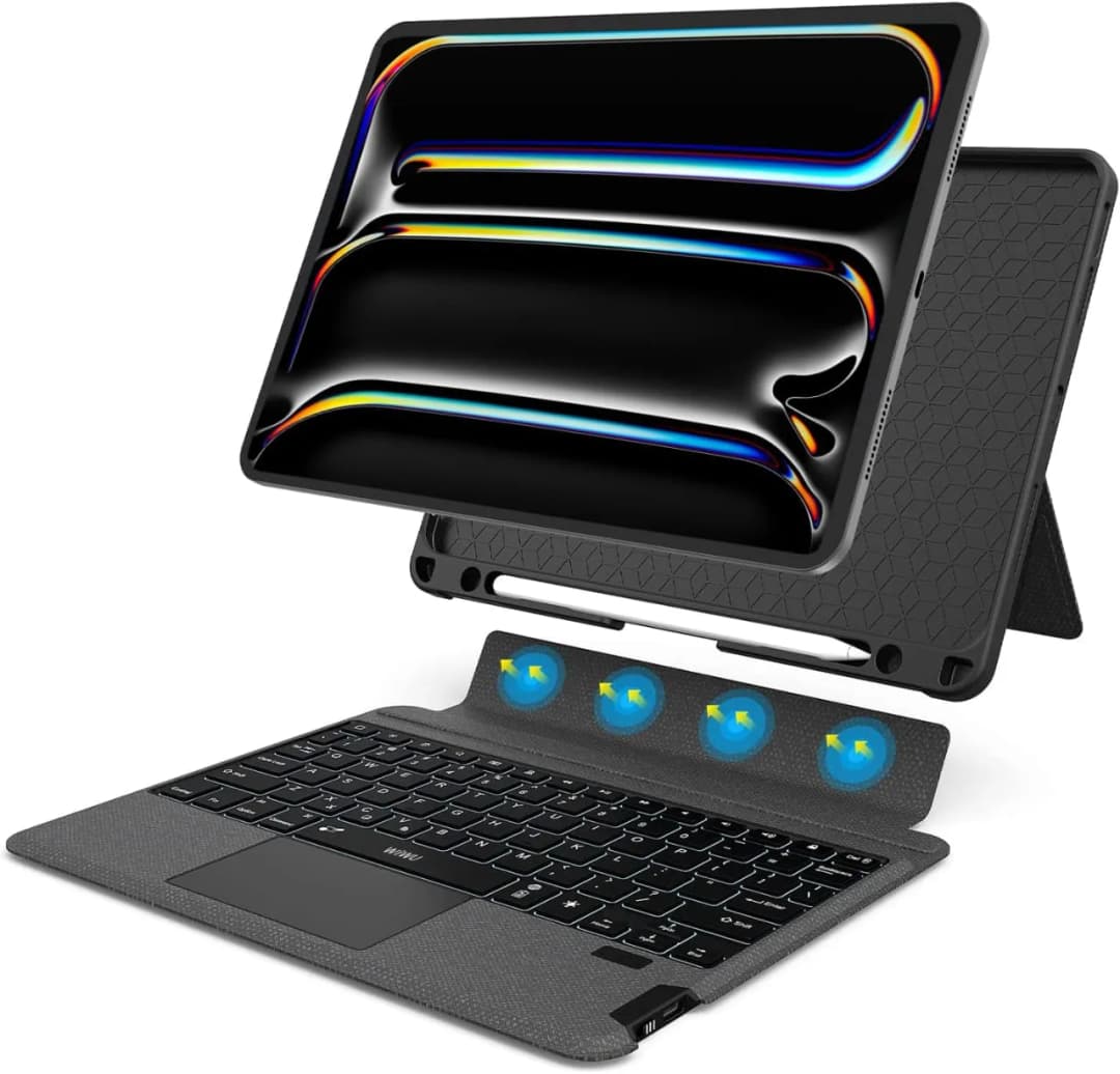 Teclado WiWU Universal iPad Keyboard Com Conexão sem fio | sem iluminação