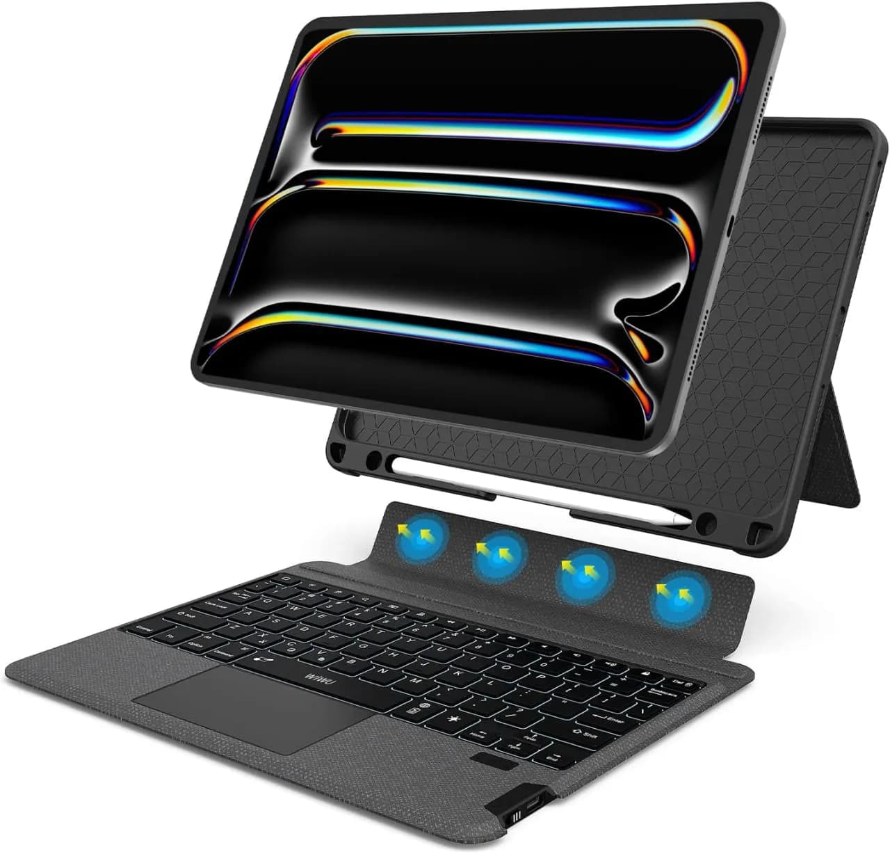 Teclado WiWU Universal iPad Keyboard Com Conexão sem fio | sem iluminação